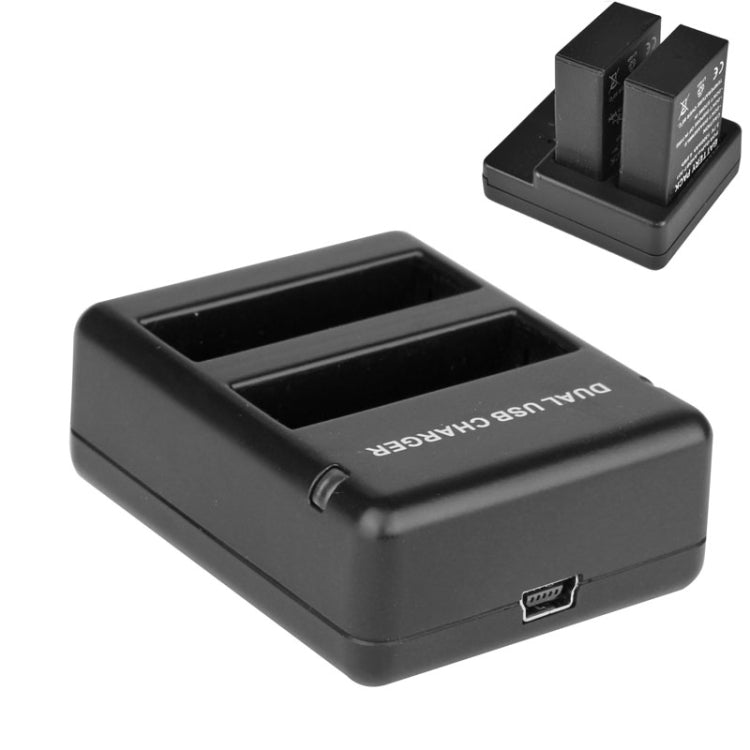 Cargador de viaje de batería dual USB para GoPro HERO4 (AHDBT-401), For GoPro HERO4