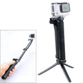 Trípode monopié extensible multifunción de 3 vías con brazo giratorio plegable Mango para cámara para GoPro Hero11 Black / HERO10 Black / HERO9 Black /HERO8 / HERO7 /6/5/5 Session /4 Session /4/3+ /3/2/1, Insta360ONE R, DJI Osmo Action y otras cámaras ...