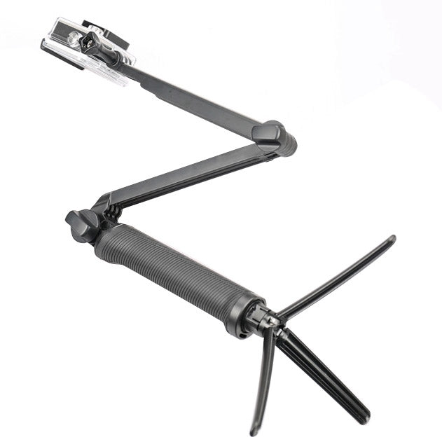 Trípode monopié extensible multifunción de 3 vías con brazo giratorio plegable Mango para cámara para GoPro Hero11 Black / HERO10 Black / HERO9 Black /HERO8 / HERO7 /6/5/5 Session /4 Session /4/3+ /3/2/1, Insta360ONE R, DJI Osmo Action y otras cámaras ...