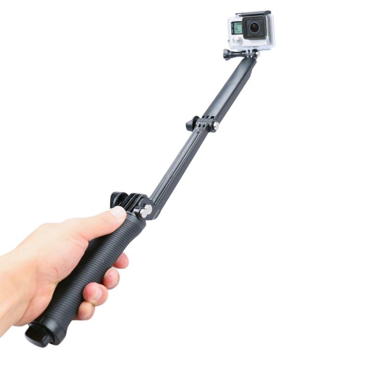 Trípode monopié extensible multifunción de 3 vías con brazo giratorio plegable Mango para cámara para GoPro Hero11 Black / HERO10 Black / HERO9 Black /HERO8 / HERO7 /6/5/5 Session /4 Session /4/3+ /3/2/1, Insta360ONE R, DJI Osmo Action y otras cámaras ...