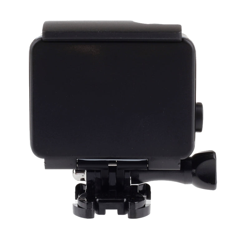 Funda protectora con carcasa impermeable Black Edition con soporte básico con hebilla para GoPro HERO4 /3+, profundidad impermeable: 10 m, 10m Waterproof