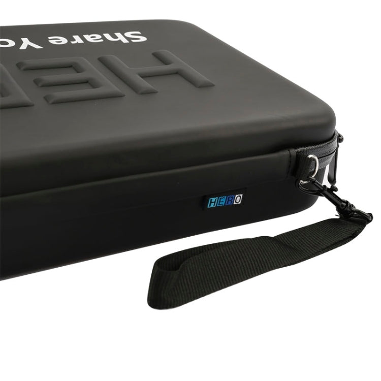 Estuche de viaje portátil impermeable a prueba de golpes para GoPro Hero11 Black / HERO10 Black / HERO9 Black / HERO8 Black / HERO7 /6/5/5 Session /4 Session /4/3+ /3/2/1, DJI Osmo Action y otros accesorios para cámaras de acción, Tamaño: 32 cm x 22 cm...