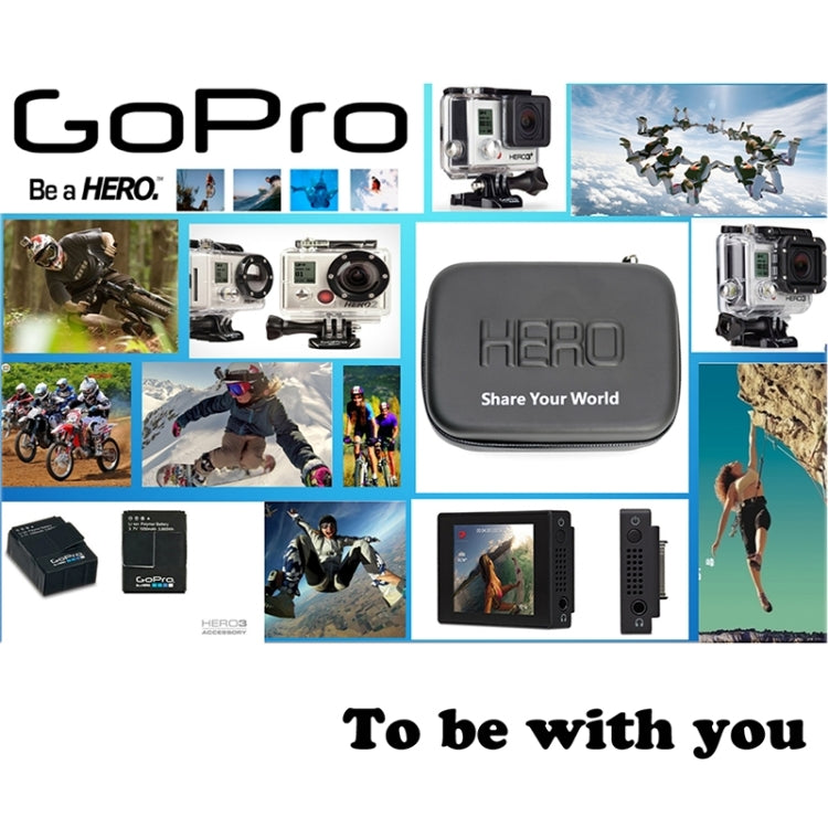 Estuche de viaje portátil impermeable a prueba de golpes para GoPro Hero11 Black / HERO10 Black / HERO9 Black / HERO8 Black / HERO7 /6/5/5 Session /4 Session /4/3+ /3/2/1, DJI Osmo Action y otros accesorios para cámaras de acción, Tamaño: 32 cm x 22 cm...