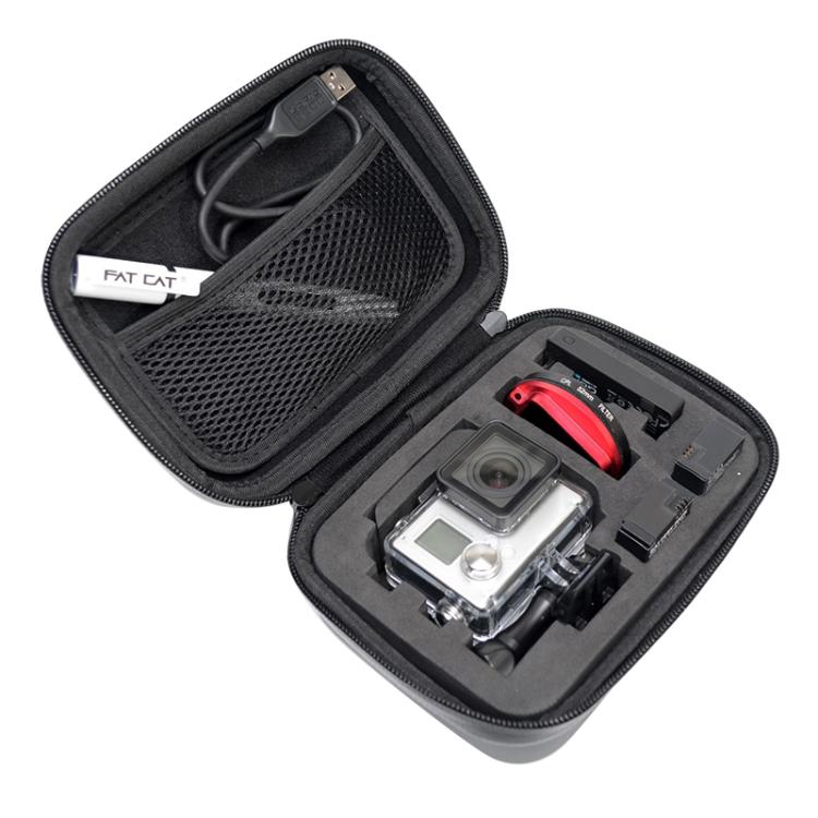 Estuche de viaje portátil impermeable a prueba de golpes para GoPro Hero11 Black / HERO10 Black / HERO9 Black / HERO8 Black / HERO7 /6/5/5 Session /4 Session /4/3+ /3/2/1, DJI Osmo Action y otros accesorios para cámaras de acción, Tamaño: 16 cm x 12 cm...