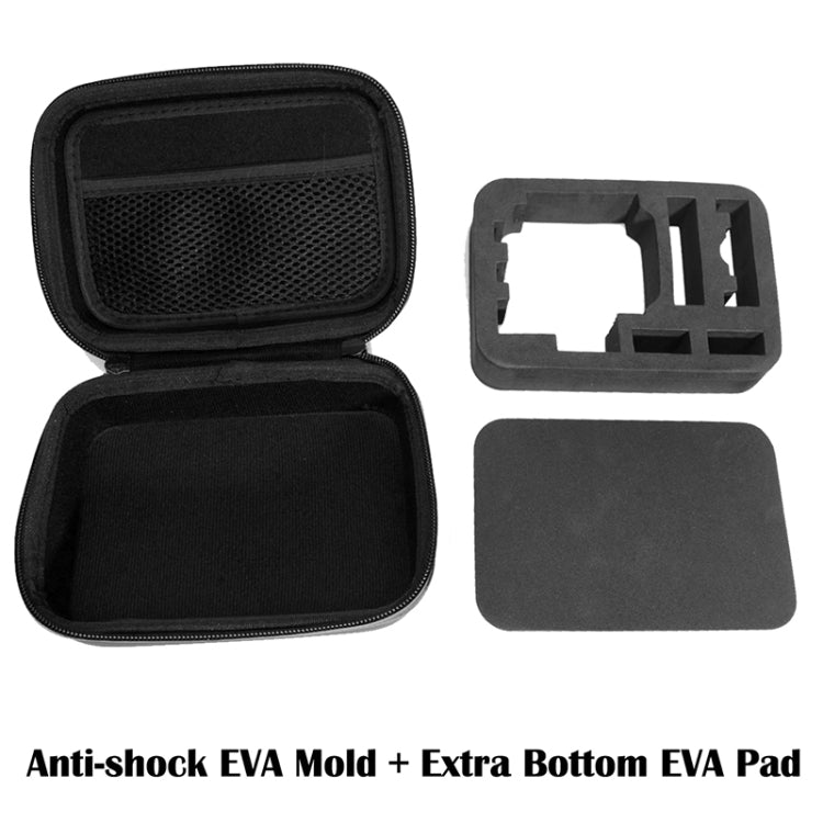 Estuche de viaje portátil impermeable a prueba de golpes para GoPro Hero11 Black / HERO10 Black / HERO9 Black / HERO8 Black / HERO7 /6/5/5 Session /4 Session /4/3+ /3/2/1, DJI Osmo Action y otros accesorios para cámaras de acción, Tamaño: 16 cm x 12 cm...
