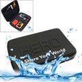 Estuche de viaje portátil impermeable a prueba de golpes para GoPro Hero11 Black / HERO10 Black / HERO9 Black / HERO8 Black / HERO7 /6/5/5 Session /4 Session /4/3+ /3/2/1, DJI Osmo Action y otros accesorios para cámaras de acción, Tamaño: 22 cm x 16 cm...