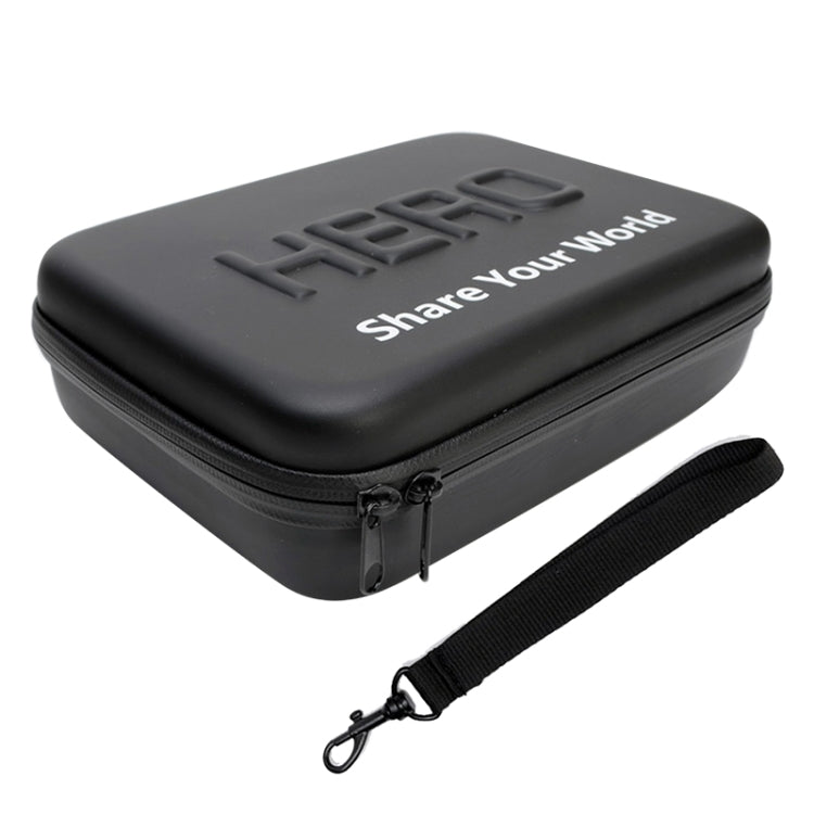 Estuche de viaje portátil impermeable a prueba de golpes para GoPro Hero11 Black / HERO10 Black / HERO9 Black / HERO8 Black / HERO7 /6/5/5 Session /4 Session /4/3+ /3/2/1, DJI Osmo Action y otros accesorios para cámaras de acción, Tamaño: 22 cm x 16 cm...