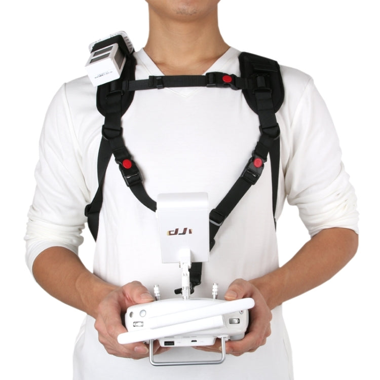 Mochila de hombro Estuche de transporte Bolsa multiusos Correa para el cuello Cinturón para Dji Phantom 3/2/1 / Vision+, Transporte disponible para Quadcopter, Control remoto, Batería, Hélices