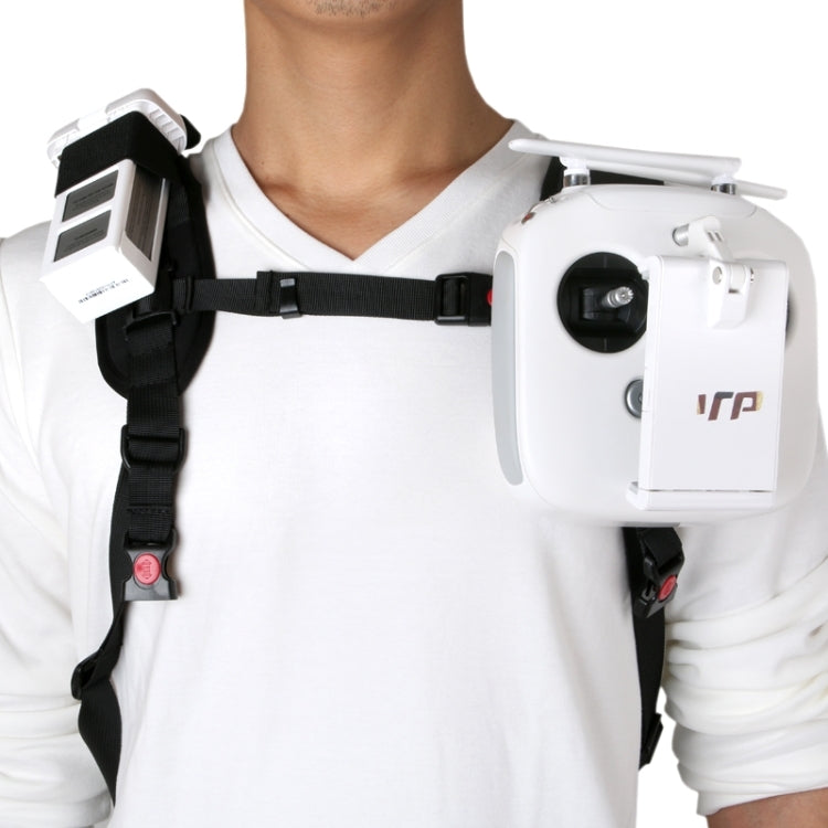 Mochila de hombro Estuche de transporte Bolsa multiusos Correa para el cuello Cinturón para Dji Phantom 3/2/1 / Vision+, Transporte disponible para Quadcopter, Control remoto, Batería, Hélices