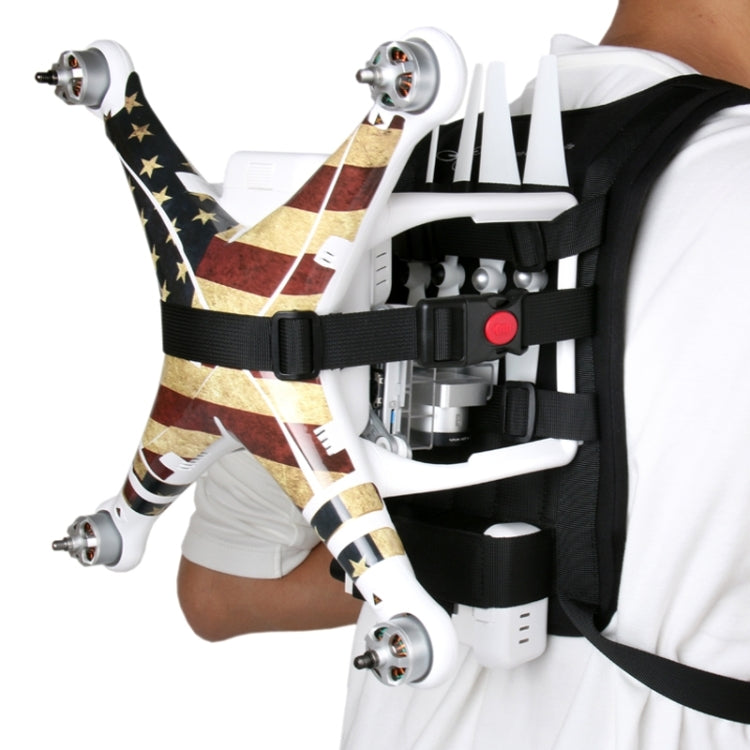 Mochila de hombro Estuche de transporte Bolsa multiusos Correa para el cuello Cinturón para Dji Phantom 3/2/1 / Vision+, Transporte disponible para Quadcopter, Control remoto, Batería, Hélices