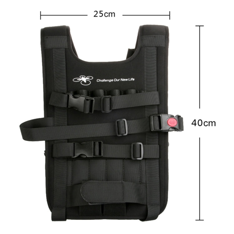 Mochila de hombro Estuche de transporte Bolsa multiusos Correa para el cuello Cinturón para Dji Phantom 3/2/1 / Vision+, Transporte disponible para Quadcopter, Control remoto, Batería, Hélices