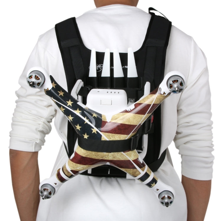 Mochila de hombro Estuche de transporte Bolsa multiusos Correa para el cuello Cinturón para Dji Phantom 3/2/1 / Vision+, Transporte disponible para Quadcopter, Control remoto, Batería, Hélices