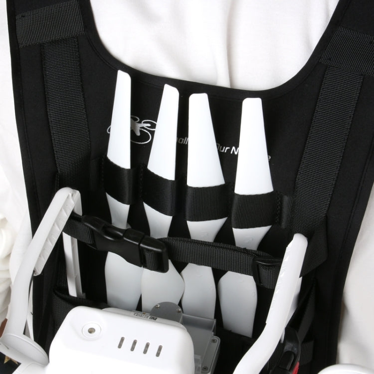 Mochila de hombro Estuche de transporte Bolsa multiusos Correa para el cuello Cinturón para Dji Phantom 3/2/1 / Vision+, Transporte disponible para Quadcopter, Control remoto, Batería, Hélices
