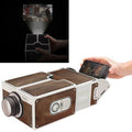 Proyector de cartón para teléfono inteligente/proyector de teléfono móvil DIY cine portátil
