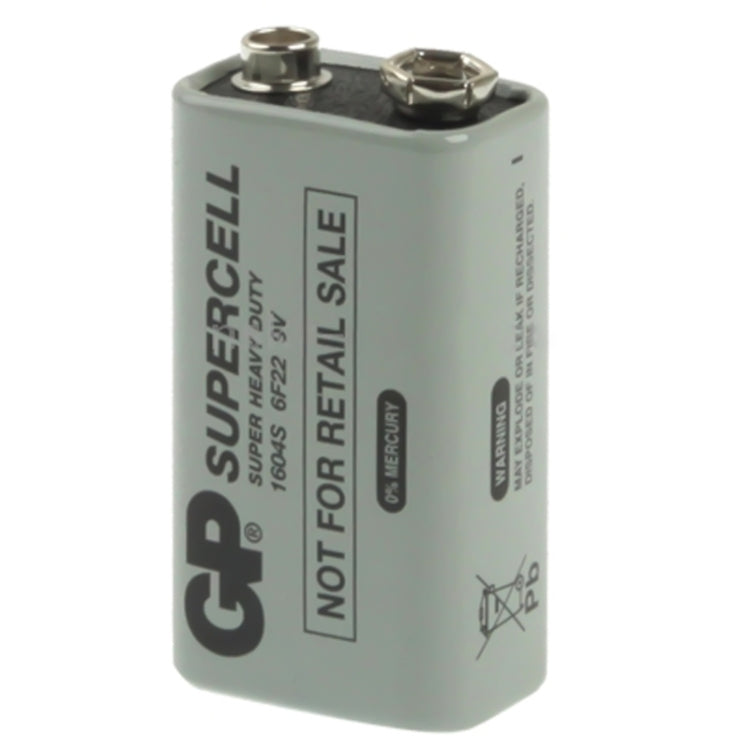 Batería resistente de 9V 6F22 1604D para cámaras/juguetes/dispositivos electrónicos