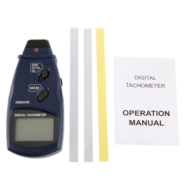 Tacómetro fotográfico láser digital sin contacto RPM Tach, SM6234E