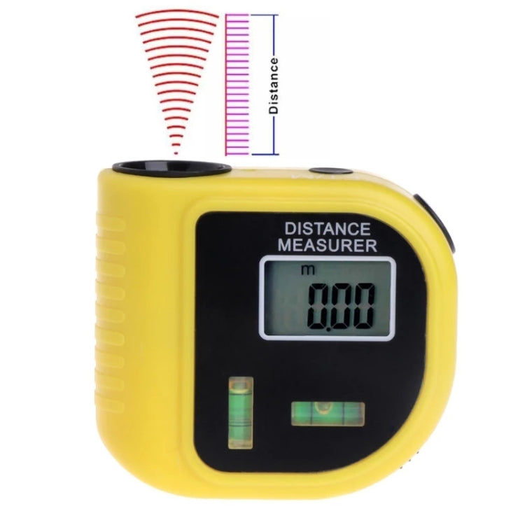 CP-3010 Medidor de distancia ultrasónico con puntero láser, alcance: 0,5-18 m, CP-3010