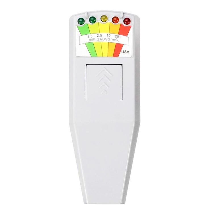 Detector de radiación electromagnética de 5 LED Probador de medidor EMF, Style 2  White, Style 2 Black