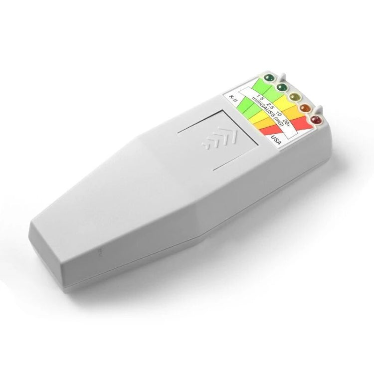 Detector de radiación electromagnética de 5 LED Probador de medidor EMF, Style 2  White, Style 2 Black