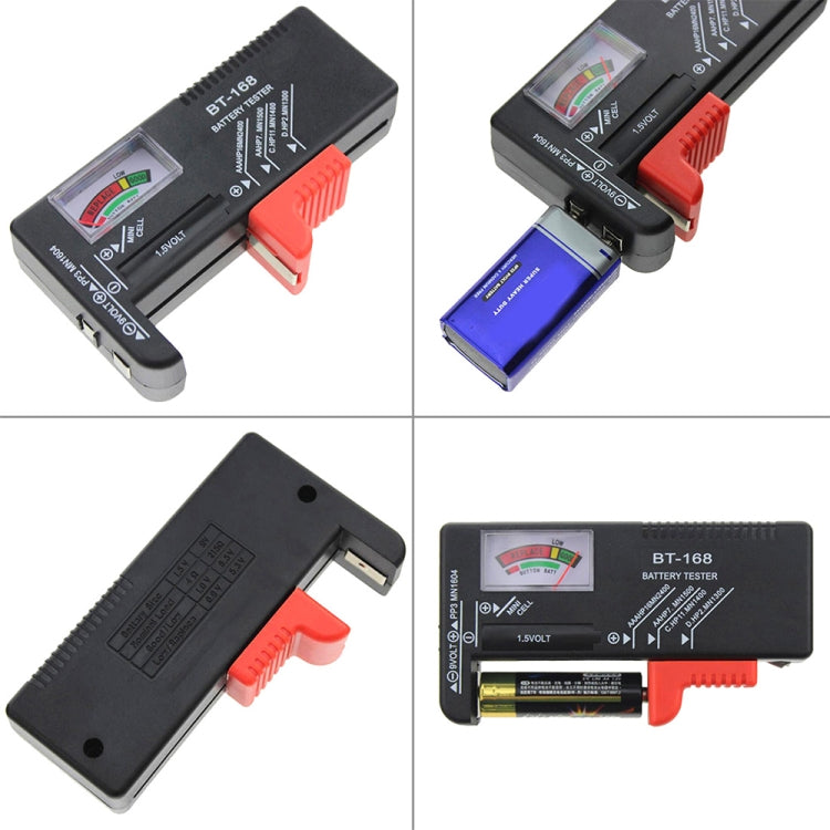 Comprobador de batería universal para baterías de 1,5 V AAA, AA y 9 V 6F22