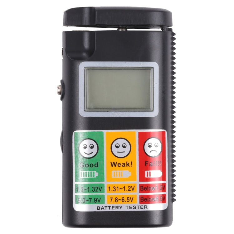 Probador de batería de pantalla LCD digital para R20S / R14S / R6S / R03 / R1 / Botón / 6F22