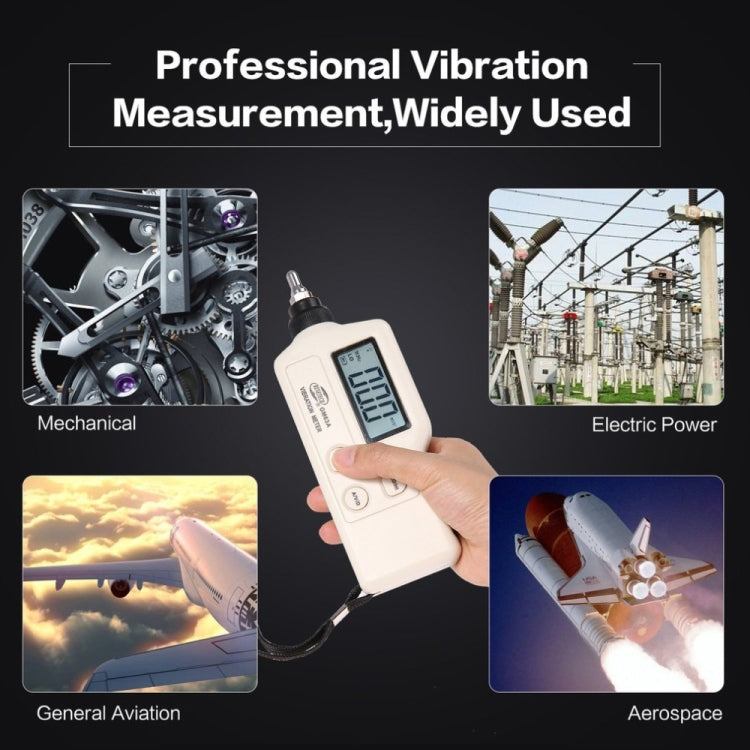 BENETECH GM63A Medidor de Vibraciones Probador Digital Analizador de Vibrómetro Velocidad de Aceleración, BENETECH GM63A