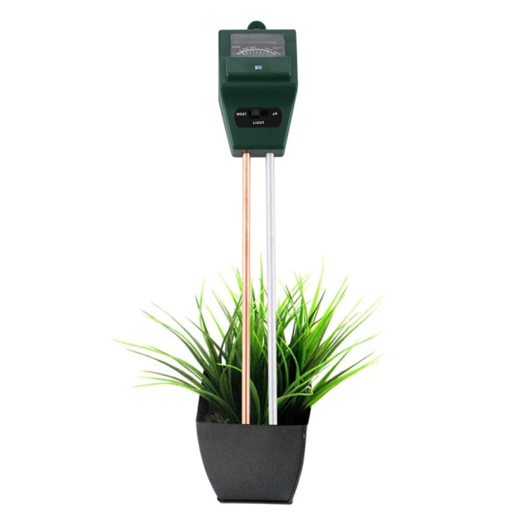 Medidor de suelo 3 en 1 para flores y plantas (PH + humedad + luz), 3 in 1