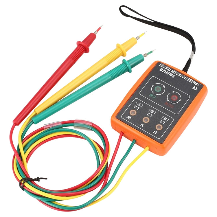 SM852B Medidor detector indicador del probador de rotación trifásico