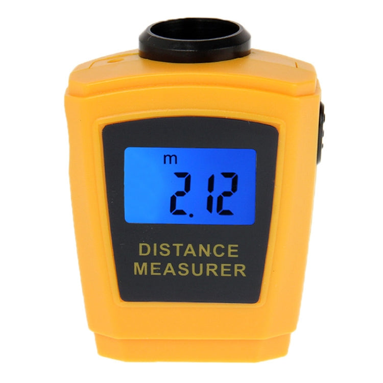 Mini medidor de distancia ultrasónico con puntero láser, Orange
