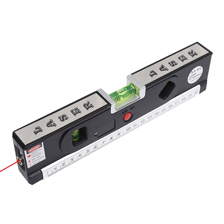 Nivel Láser con Cinta Métrica Pro 4 (100cm) / Nivel Burbujas con Luz LED, LV-04