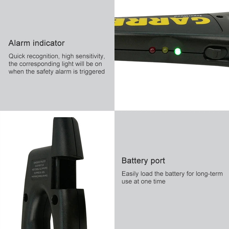 Detector de metales de seguridad portátil, distancia de detección: 60 mm, Hand-held Detector