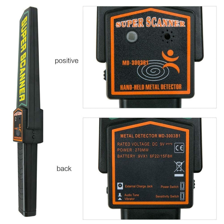 Detector de metales de seguridad portátil TS90, distancia de detección: 60 mm, TS90