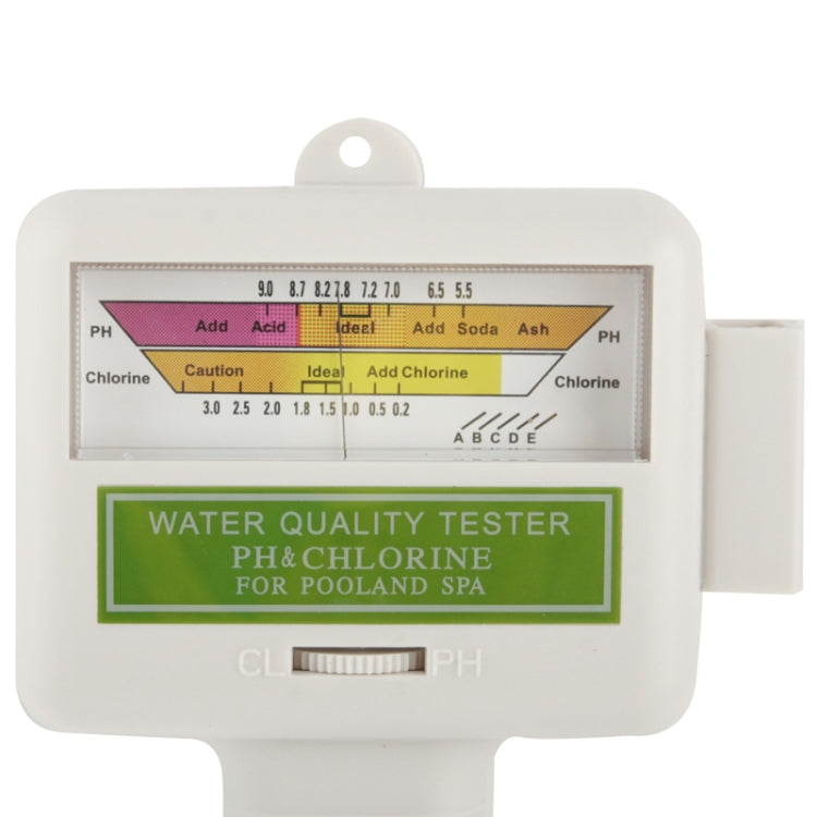 Probador de PH/CL2 del agua de la piscina doméstica, longitud del cable: 1,2 m