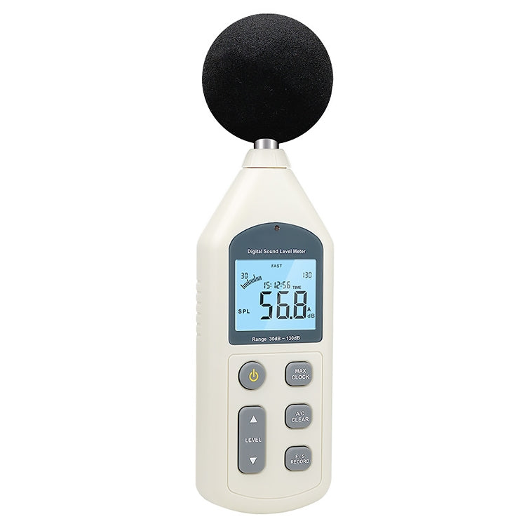 Medidor de nivel de sonido digital (rango: 30 dB ~ 130 dB)