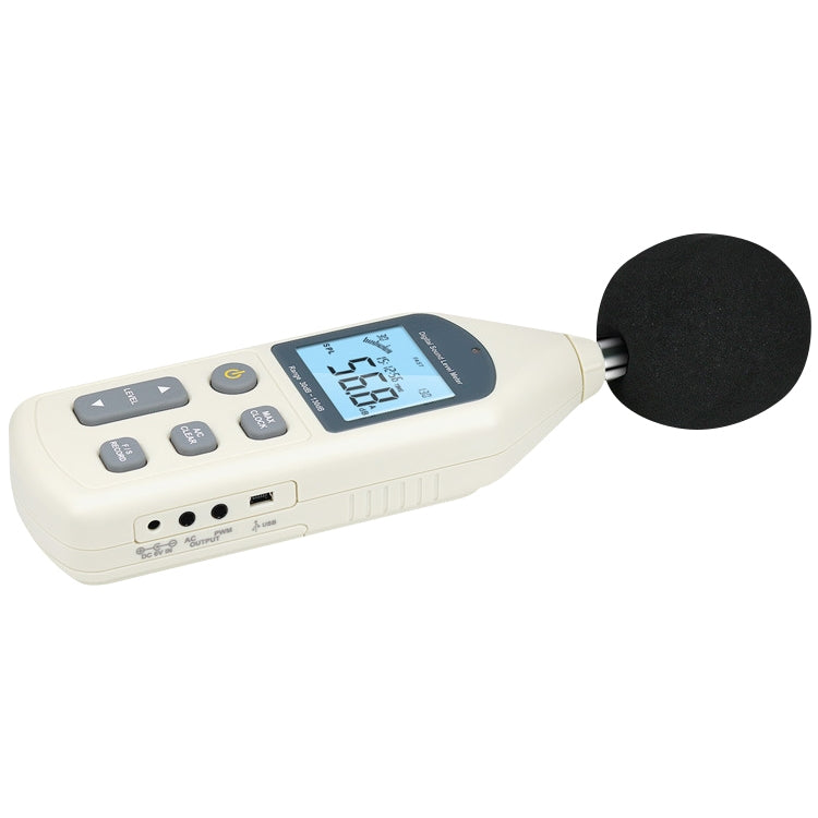 Medidor de nivel de sonido digital (rango: 30 dB ~ 130 dB)