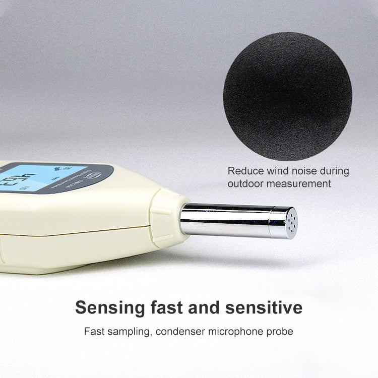Medidor de nivel de sonido digital (rango: 30 dB ~ 130 dB)