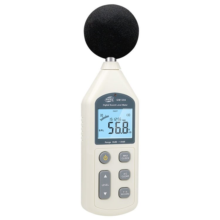 Medidor de nivel de sonido digital con puerto USB (rango: 30 dB ~ 130 dB)