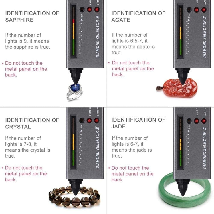 Selector Diamond ll con indicador LED, batería DC 9V, II Tester