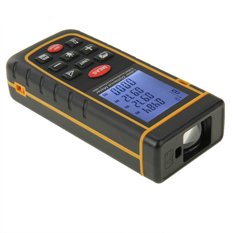 RZ-A40 Medidor de distancia láser portátil LCD de 1,9 pulgadas y 40 m con nivel de burbuja
