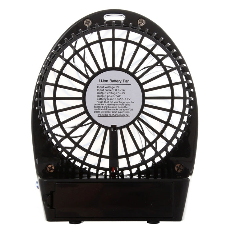 Hadata Ventilador recargable portátil con batería USB / Li-ion de 4,3 pulgadas con ajuste y clip del tercer engranaje de viento