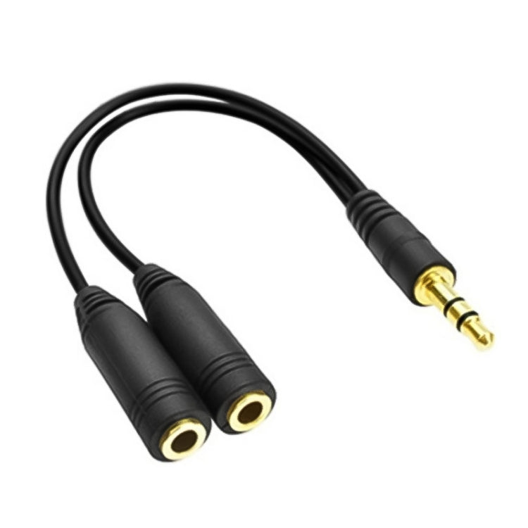 Adaptador divisor de auriculares macho de 3,5 mm a hembra dual de 3,5 mm, longitud: aproximadamente 25 cm, 3.5mm Male to 2 x 3.5mm Female