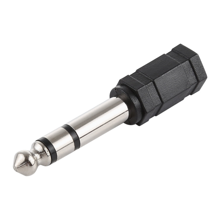 Adaptador de enchufe adaptador de conector estéreo macho de 6,35 mm a conector estéreo de 3,5 mm, 6.35mm Male to 3.5mm Female