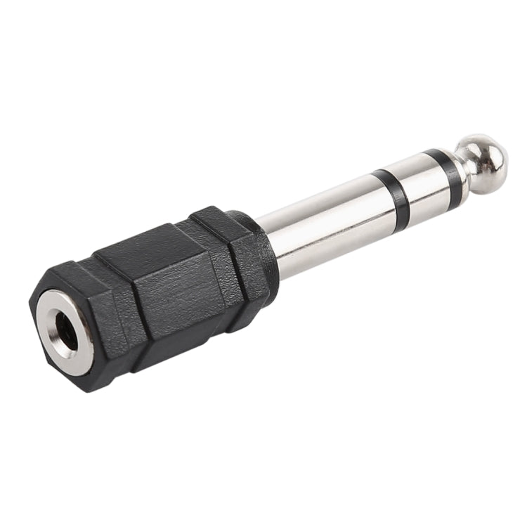 Adaptador de enchufe adaptador de conector estéreo macho de 6,35 mm a conector estéreo de 3,5 mm, 6.35mm Male to 3.5mm Female