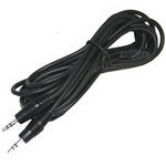 Cable auxiliar, cable de audio estéreo con miniconector macho de 3,5 mm, longitud: 1 m, Length: 1m (Black)