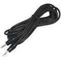 Cable auxiliar, cable de audio estéreo con miniconector macho de 3,5 mm, longitud: 5 m, Length: 5m (Black)