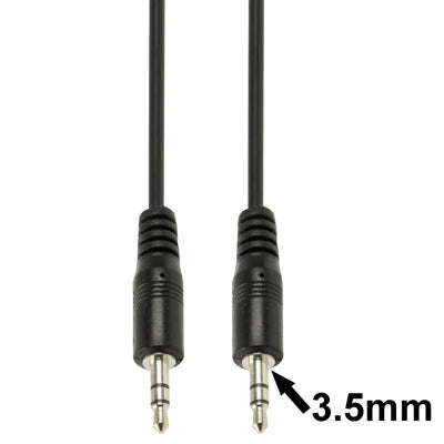 Cable auxiliar, cable de audio estéreo con miniconector macho de 3,5 mm, longitud: 5 m, Length: 5m (Black)