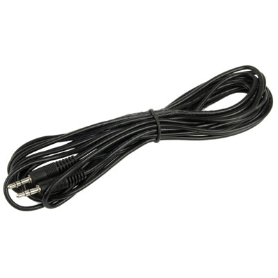 Cable auxiliar, cable de audio estéreo con miniconector macho de 3,5 mm, longitud: 5 m, Length: 5m (Black)