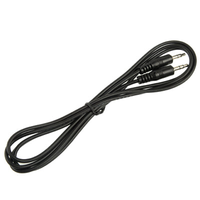Cable auxiliar, cable de audio estéreo con miniconector macho de 3,5 mm, longitud: 1,5 m, Length: 1.5m (Black)
