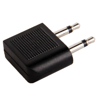 Adaptador de enchufe para auriculares de avión de 3,5 mm, 3.5mm Female to Dual 3.5mm Male, 3.5mm Female to Dual 3.5mm Male (Gold)