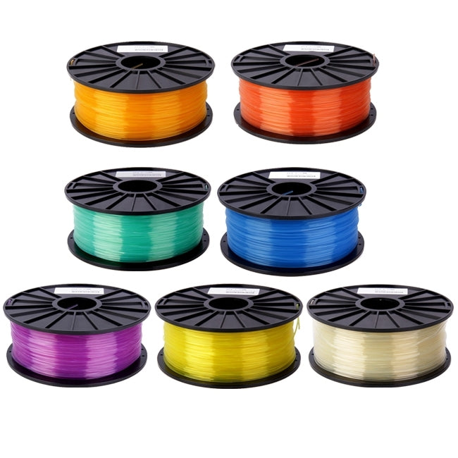 Filamentos transparentes para impresora 3D PLA de 3,0 mm, aproximadamente 115 m
